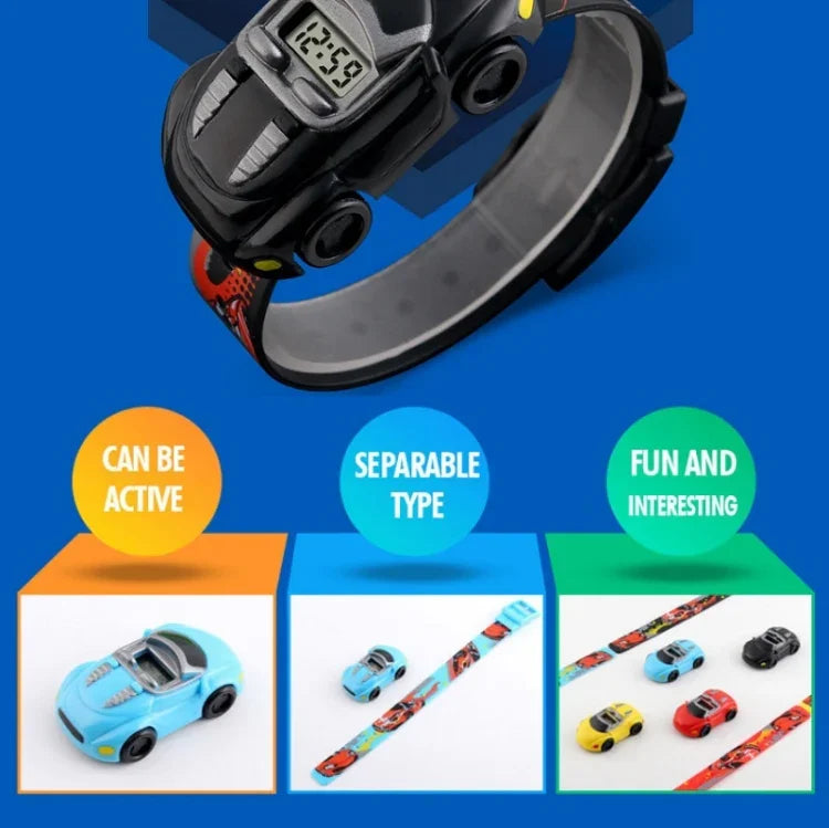SKMEI 1241 Mode Niedliche Cartoon Auto Kinder Digitaluhr, Gelb, Rot, Blau, Schwarz, Hellblau