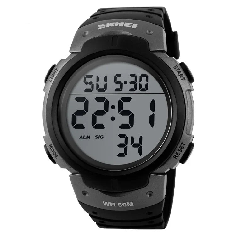 SKMEI 1068 Herren Wasserdichte Outdoor Sport Digitaluhr Studenten Modeuhr, Rot, Grün, Blau, Schwarz, Titanium, Golden, Armeegrün