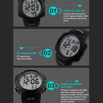 SKMEI 1068 Herren Wasserdichte Outdoor Sport Digitaluhr Studenten Modeuhr, Rot, Grün, Blau, Schwarz, Titanium, Golden, Armeegrün