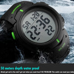 SKMEI 1068 Herren Wasserdichte Outdoor Sport Digitaluhr Studenten Modeuhr, Rot, Grün, Blau, Schwarz, Titanium, Golden, Armeegrün