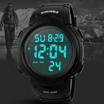 SKMEI 1068 Herren Wasserdichte Outdoor Sport Digitaluhr Studenten Modeuhr, Rot, Grün, Blau, Schwarz, Titanium, Golden, Armeegrün