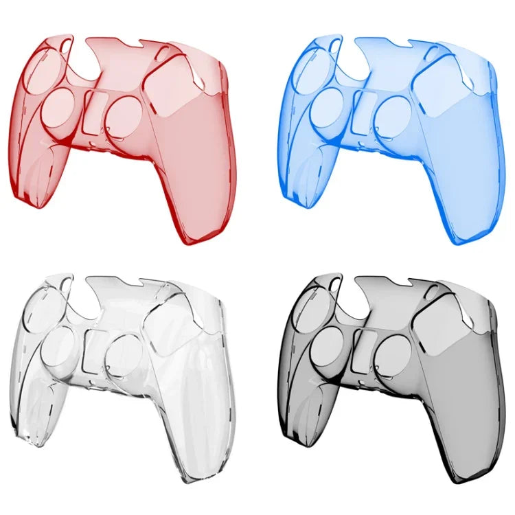 KJH PS5-002 Game Controller Kristallhülle Kabelloser Controller Schutzhülle Transparente Hartschale aus PC für PS5
