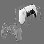 KJH PS5-002 Game Controller Kristallhülle Kabelloser Controller Schutzhülle Transparente Hartschale aus PC für PS5