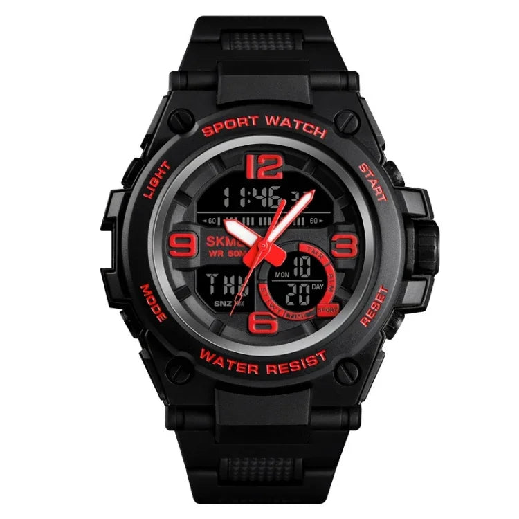 SKMEI 1452 Outdoor Sport Elektronische Multifunktions-Wasserdichte Uhr, Rot, Blau, Schwarz, Golden, Apricot, ArmyGreen