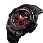SKMEI 1452 Outdoor Sport Elektronische Multifunktions-Wasserdichte Uhr, Rot, Blau, Schwarz, Golden, Apricot, ArmyGreen