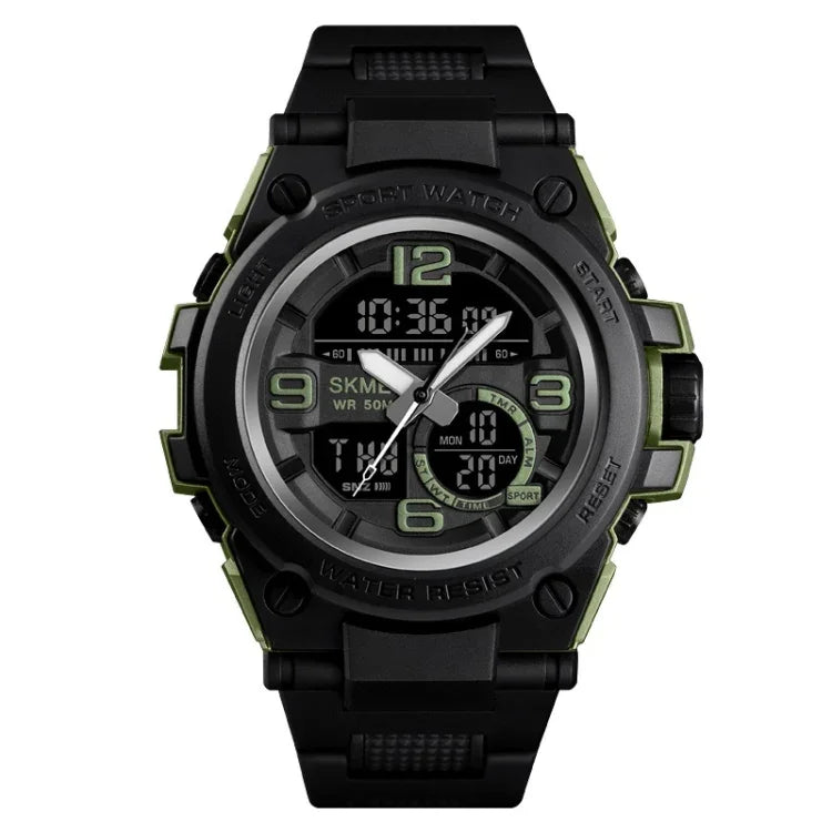 SKMEI 1452 Outdoor Sport Elektronische Multifunktions-Wasserdichte Uhr, Rot, Blau, Schwarz, Golden, Apricot, ArmyGreen