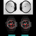 SKMEI 1452 Outdoor Sport Elektronische Multifunktions-Wasserdichte Uhr, Rot, Blau, Schwarz, Golden, Apricot, ArmyGreen
