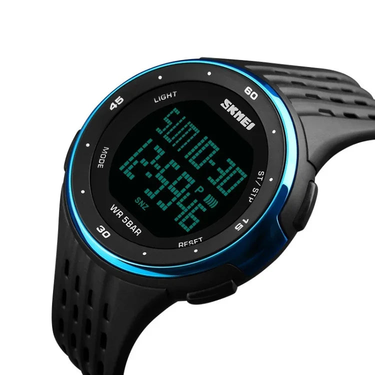 SKMEI 1219 Herren Multi-Funktions-Elektronische Uhr Outdoor Sportuhr, Grün, Blau, Schwarz, Roségold, Silber