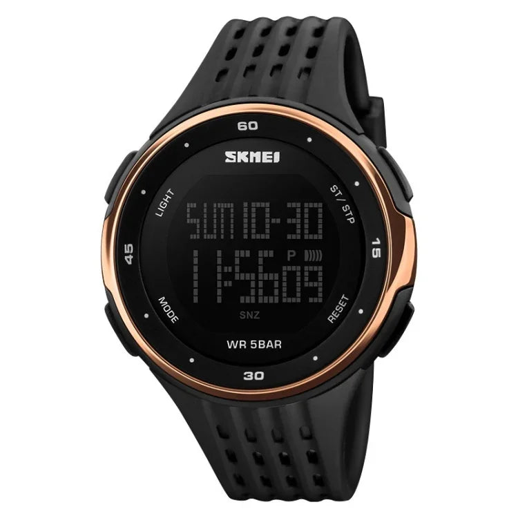 SKMEI 1219 Herren Multi-Funktions-Elektronische Uhr Outdoor Sportuhr, Grün, Blau, Schwarz, Roségold, Silber