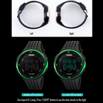 SKMEI 1219 Herren Multi-Funktions-Elektronische Uhr Outdoor Sportuhr, Grün, Blau, Schwarz, Roségold, Silber