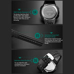 SKMEI 1219 Herren Multi-Funktions-Elektronische Uhr Outdoor Sportuhr, Grün, Blau, Schwarz, Roségold, Silber