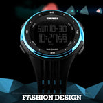 SKMEI 1219 Herren Multi-Funktions-Elektronische Uhr Outdoor Sportuhr, Grün, Blau, Schwarz, Roségold, Silber