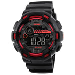 SKMEI 1243 Herren Sportuhr Outdoor Wasserdichte Digitaluhr, Rot, Schwarz, Gold