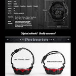 SKMEI 1243 Herren Sportuhr Outdoor Wasserdichte Digitaluhr, Rot, Schwarz, Gold