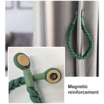 1 Paar magnetische Vorhangbinder mit Drehverschluss, Rosa, Grau-Blau, Golden King, Conran, Cremeweiß, Hellgrau, Dunkelgrau