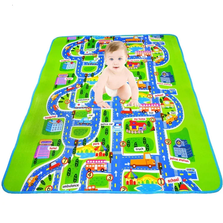 Kinder Teppich Schaumstoffmatte Baby Spielmatte Spielzeug für Kinder Krabbelteppich, 200cmx160cmx5mm