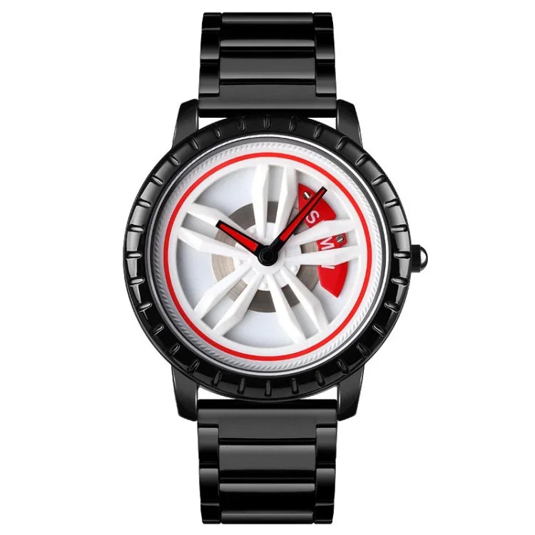 SKMEI 1634 Herren Wasserdichte Uhr Mode Quarz Uhr, schwarzes Mesh-Armband, weißes Mesh-Armband, schwarzes Stahlarmband, weißes Stahlarmband