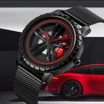 SKMEI 1634 Herren Wasserdichte Uhr Mode Quarz Uhr, schwarzes Mesh-Armband, weißes Mesh-Armband, schwarzes Stahlarmband, weißes Stahlarmband