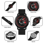 SKMEI 1634 Herren Wasserdichte Uhr Mode Quarz Uhr, schwarzes Mesh-Armband, weißes Mesh-Armband, schwarzes Stahlarmband, weißes Stahlarmband