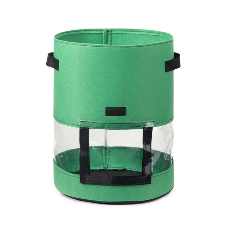 360 Grad Transparenter Kartoffelbeutel Mit Mittiger Abdeckung Pflanzbeutel, Groß (35x45cm) 43 Liter/10 Gallonen, Mittel (30x35cm) 26 Liter/7 Gallonen