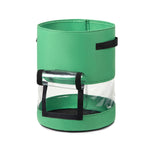 360 Grad Transparenter Kartoffelbeutel Mit Mittiger Abdeckung Pflanzbeutel, Groß (35x45cm) 43 Liter/10 Gallonen, Mittel (30x35cm) 26 Liter/7 Gallonen