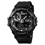 SKMEI 1357 Herren Multifunktionale Sport Digitaluhr Studenten Wasserdichte Uhr, Rot, Blau, Schwarz