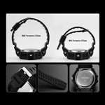 SKMEI 1357 Herren Multifunktionale Sport Digitaluhr Studenten Wasserdichte Uhr, Rot, Blau, Schwarz