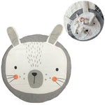 Baby Infant Play Mats Kids Crawling Carpet Floor Rug Baby Bedding Rabbit Blanket Cotton Game Pad Children Room Decor, Grey Rabbit, Fox, Koala, Lion, Deer, Sheep, Swan, Unicorn, Giraffe, Panda, Penguin, Butterfly, Tiger, Bear, Pink Rabbit