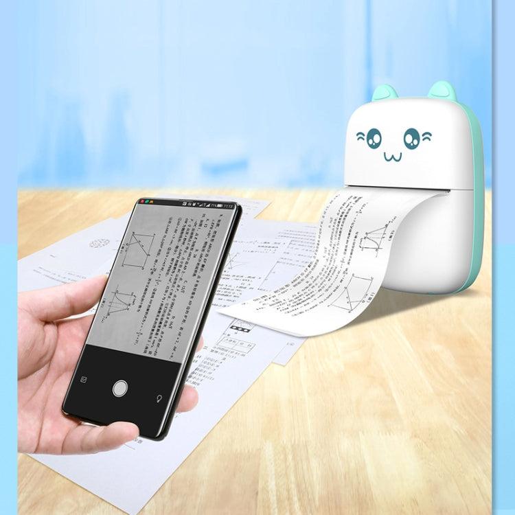 Tragbarer Mini-Thermodrucker Bluetooth Fotodrucker Schüler Hausaufgaben Fehler-Sammlung Drucker, C9 Mini Thermodrucker