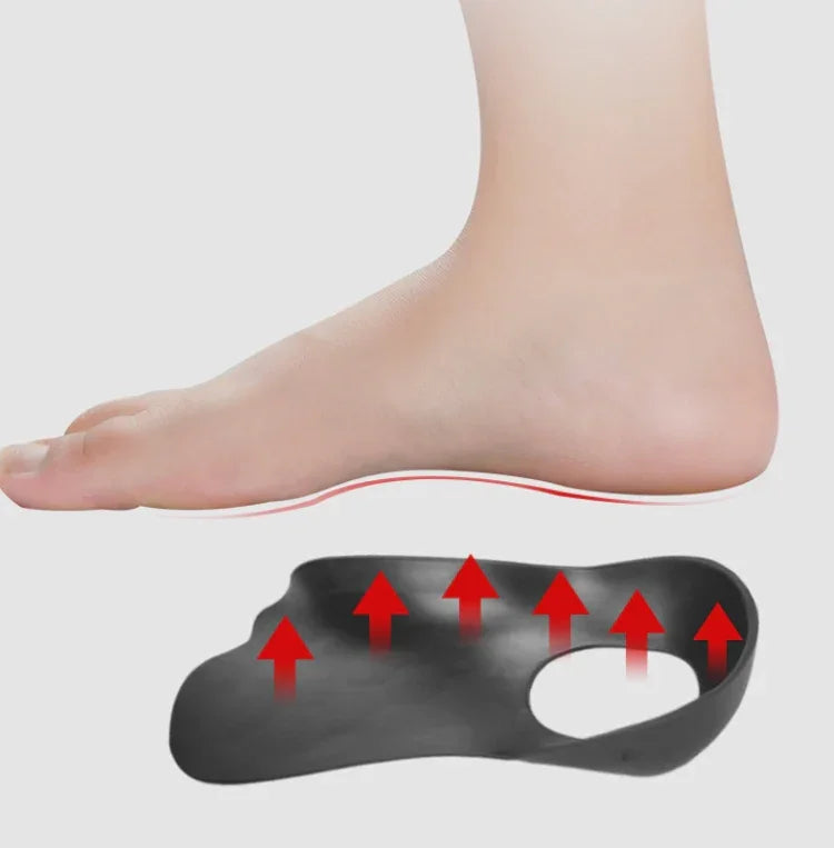 Plattfuß Orthopädische Einlegesohle Fußgewölbeunterstützung Pad Erwachsene Und Kind Fuß Valgus Orthese, L (Weiß)