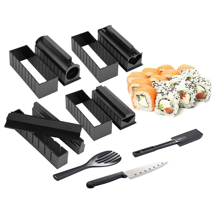11-in-1 Sushi-Form mit Sushi-Messer, Reisball-Form, DIY Haus Kreatives Sushi-Roll-Set, Sushi-Roll-Set