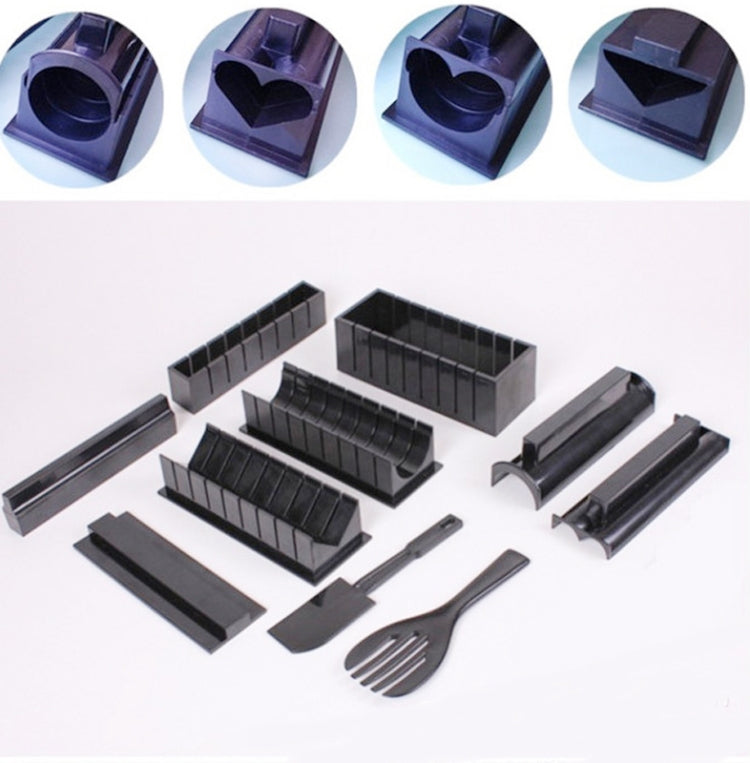 11-in-1 Sushi-Form mit Sushi-Messer, Reisball-Form, DIY Haus Kreatives Sushi-Roll-Set, Sushi-Roll-Set