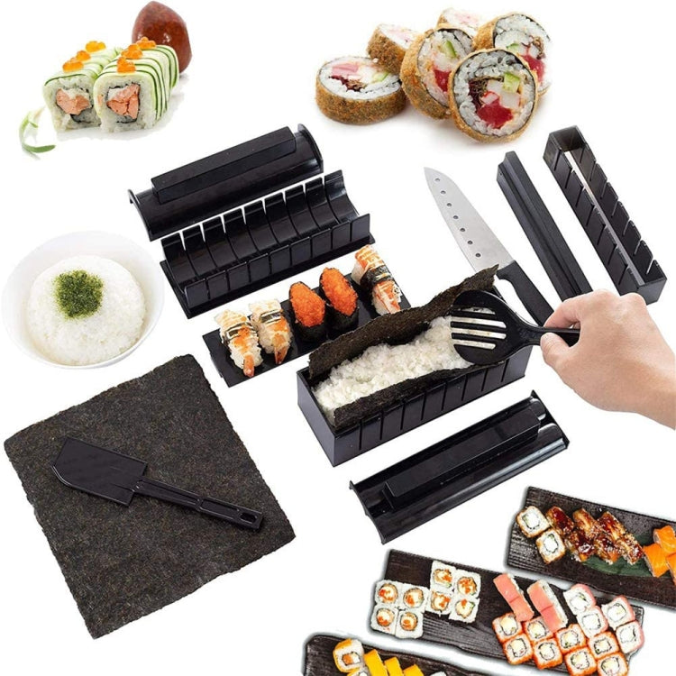 11-in-1 Sushi-Form mit Sushi-Messer, Reisball-Form, DIY Haus Kreatives Sushi-Roll-Set, Sushi-Roll-Set