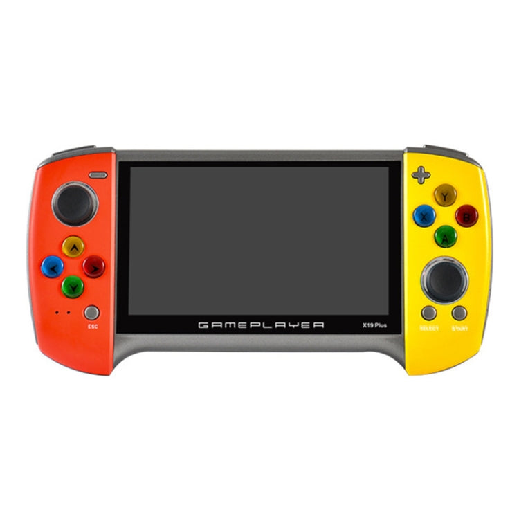 X19 Plus Handheld-Spielkonsole mit 5,1-Zoll-Bildschirm, 8 GB Speicher, TF-Karten-Erweiterung und AV-Ausgang, X19 Plus / Rot+Gelb, X19 Plus / Rot, X19 Plus / Rot+Blau