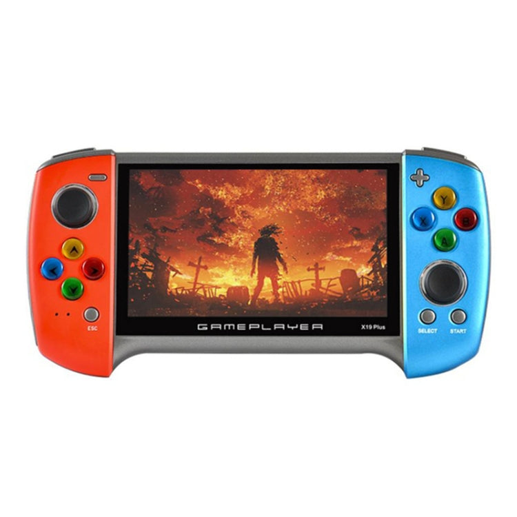 X19 Plus Handheld-Spielkonsole mit 5,1-Zoll-Bildschirm, 8 GB Speicher, TF-Karten-Erweiterung und AV-Ausgang, X19 Plus / Rot+Gelb, X19 Plus / Rot, X19 Plus / Rot+Blau