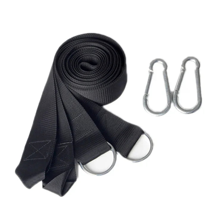 Outdoor Camping Wandern Must-Have Hängematten-Gurtseil Metallschnalle Lastseil, zufällige Farblieferung, PJ077 Hängemattenseil