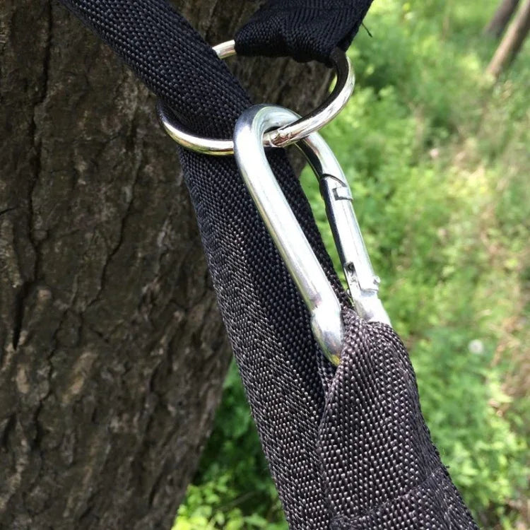Outdoor Camping Wandern Must-Have Hängematten-Gurtseil Metallschnalle Lastseil, zufällige Farblieferung, PJ077 Hängemattenseil