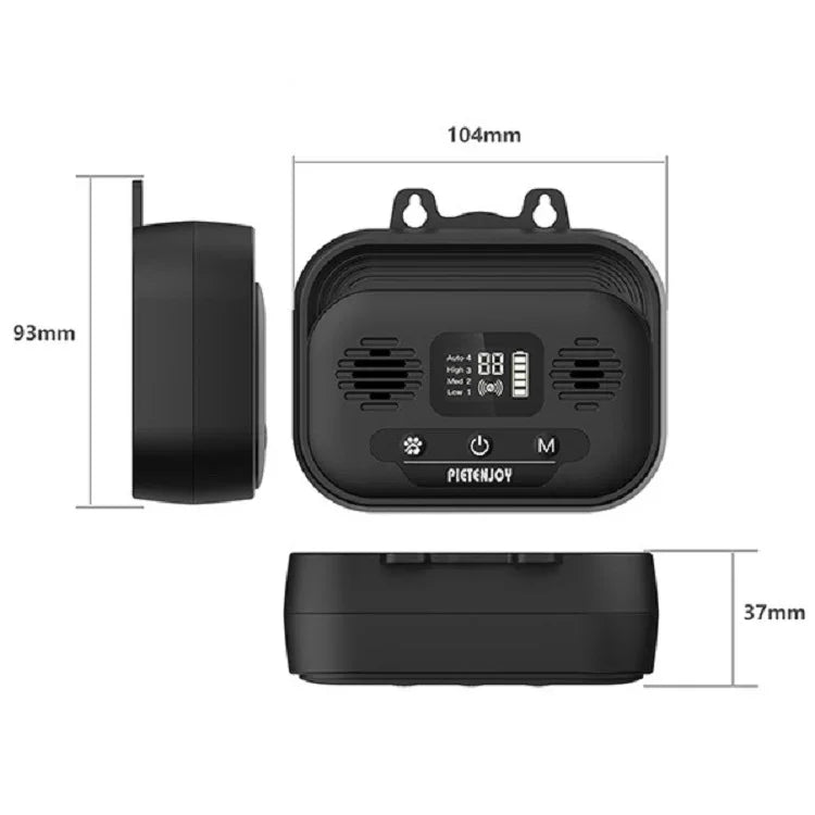 Ultraschall-Bellstopper für Hunde, Hundetrainer für drinnen und draußen, Smart Edition, Schwarz