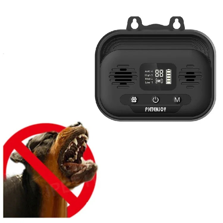 Ultraschall-Bellstopper für Hunde, Hundetrainer für drinnen und draußen, Smart Edition, Schwarz