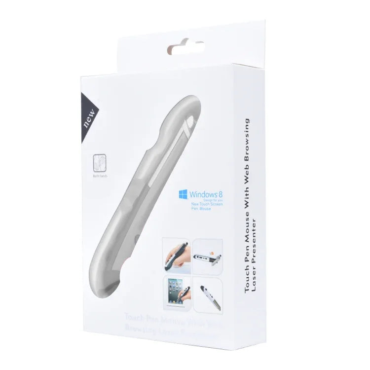 PR-08 1600DPI 6 Tasten 2.4G Kabellose Elektronische Whiteboard-Stift Multi-Funktions-Stift Maus PPT Flip Pen, Weiß, Rot, Blau, Schwarz, Silbergrau
