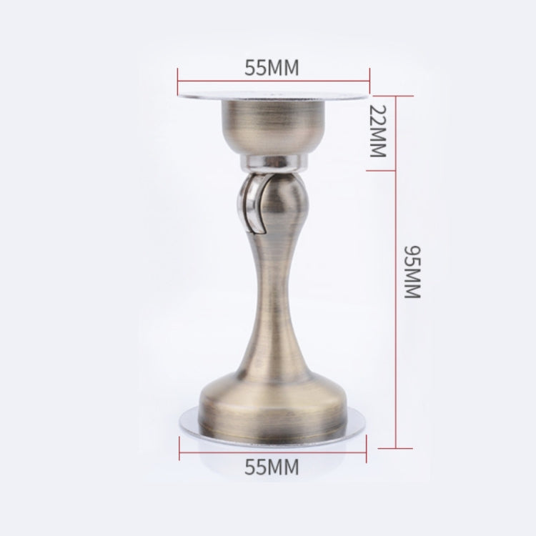 Edelstahl-Türstopper zum Kleben, verdickt, stark magnetisch, gebürsteter Stahl, Grünbronze, Rotbronze, Schwarz