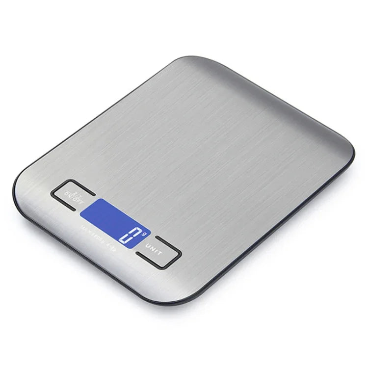 Stainless Steel Small Food Electronic Scale Kitchen Portable Baking Electronic Scale, 5kg/1g (Battery Model White), 5kg/1g (Battery Model Black), 10kg/1g (Battery Model White), 5kg/1g (Rechargeable White), 10kg/1g (Rechargeable White)