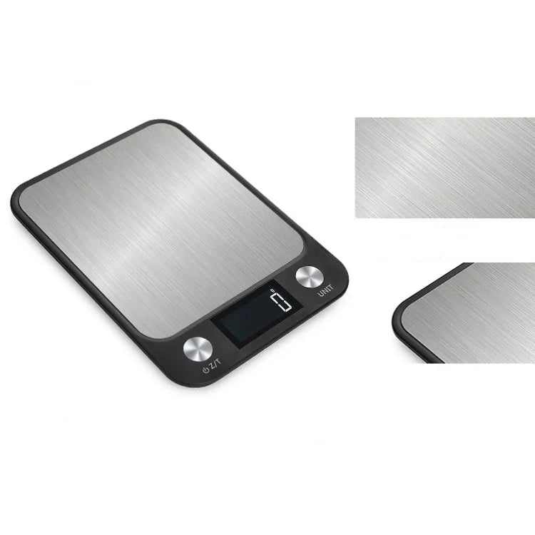 Kleine Küchenwaage aus Edelstahl, elektronische Küchenwaage, 5kg/1g (Schwarz), 10kg/1g (Schwarz), 5kg/1g (Weiß), 10kg/1g (Weiß)
