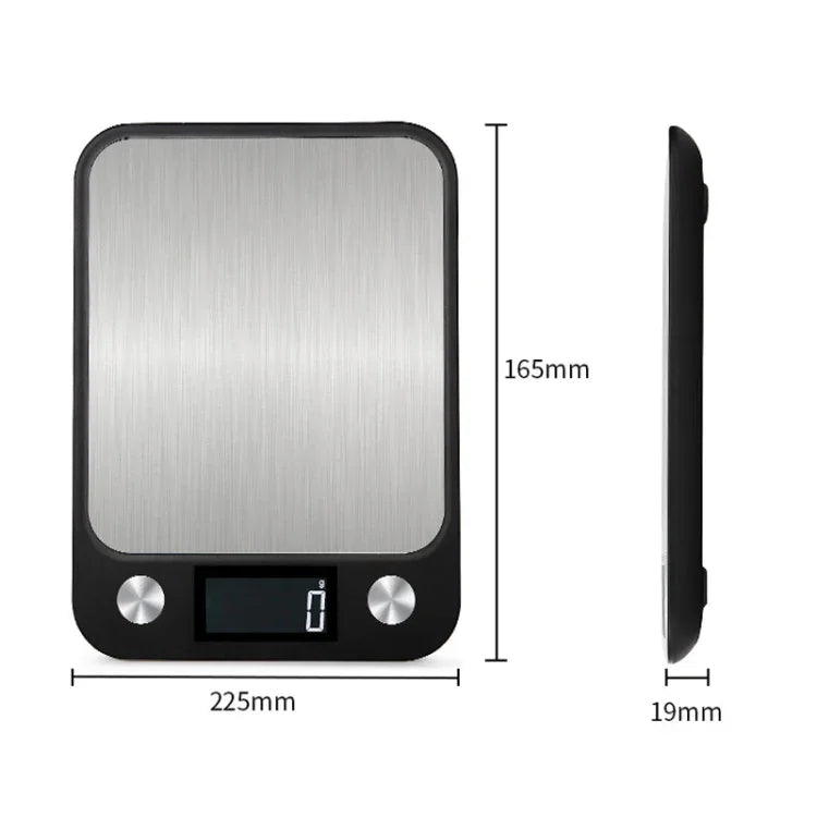 Kleine Küchenwaage aus Edelstahl, elektronische Küchenwaage, 5kg/1g (Schwarz), 10kg/1g (Schwarz), 5kg/1g (Weiß), 10kg/1g (Weiß)