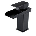 LED Drei Lichter Warm-Kalt-Wasserhahn Badezimmer Wasserfallarmatur CN-Stecker, Schwarz, Galvanisiert Silber