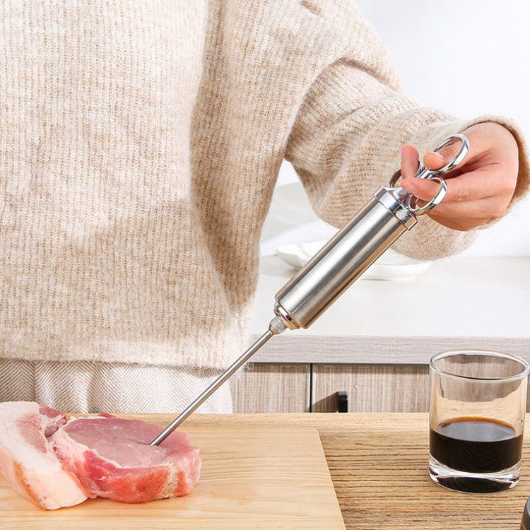 304 Edelstahl Würzspritze Grillwerkzeug Truthahnnadel-Set, 14-in-1 mit Aufbewahrungstasche
