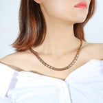CNC-007 Magnetische Titan-Stahl-Halsketten-Schmuck, CNC-007(Golden), CNC-007(Roségold), CNC-007(Schwarz), CNC-007(Stahlfarbe)