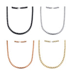 CNC-007 Magnetische Titan-Stahl-Halsketten-Schmuck, CNC-007(Golden), CNC-007(Roségold), CNC-007(Schwarz), CNC-007(Stahlfarbe)