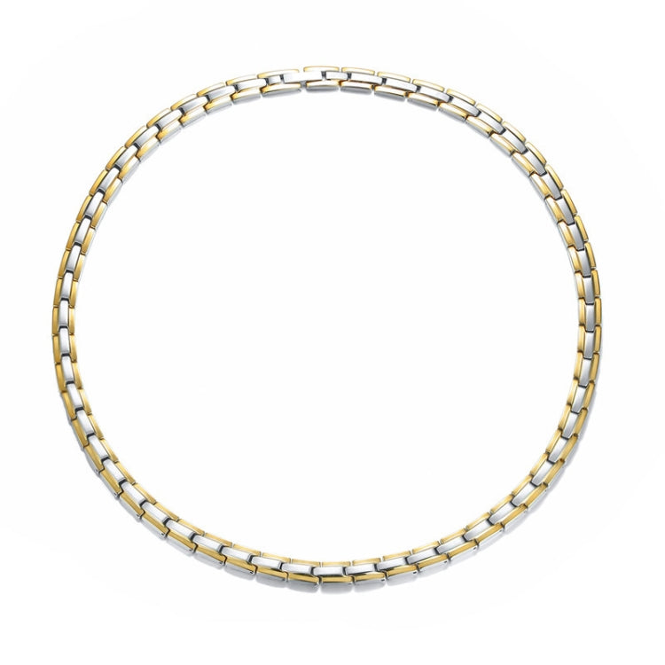 CNC-007 Magnetische Titan-Stahl-Halsketten-Schmuck, CNC-007(Golden), CNC-007(Roségold), CNC-007(Schwarz), CNC-007(Stahlfarbe)