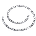 CNC-007 Magnetische Titan-Stahl-Halsketten-Schmuck, CNC-007(Golden), CNC-007(Roségold), CNC-007(Schwarz), CNC-007(Stahlfarbe)